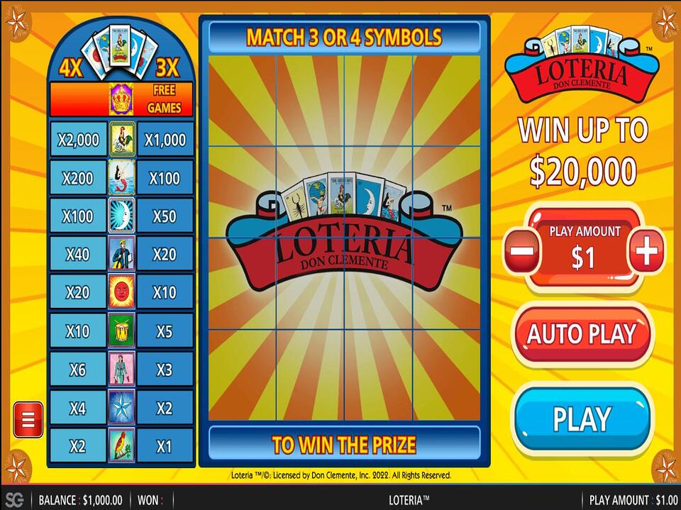 Instant Win Gaming Loteria screenshot