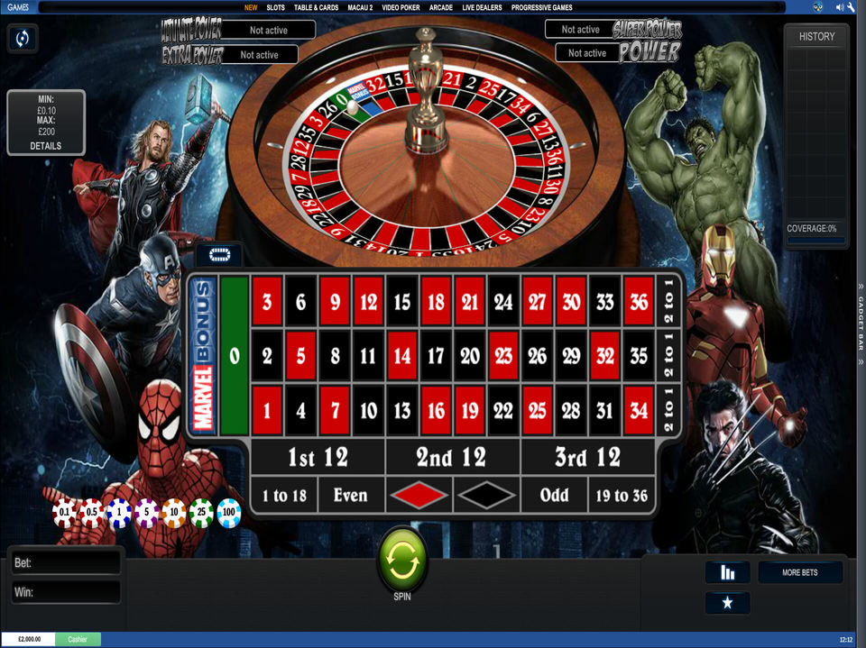 Marvel Roulette screenshot
