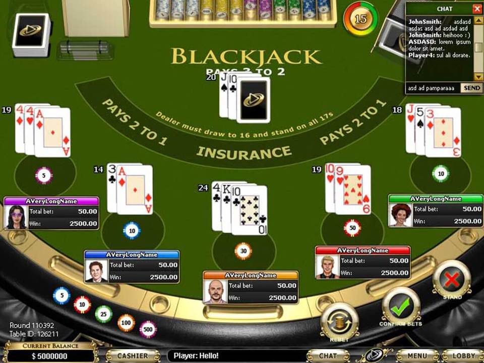 Multiplayer Blackjack screenshot