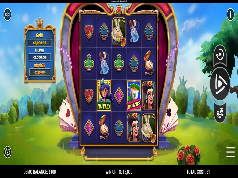 NeoGames Adventures in Wonderland screenshot