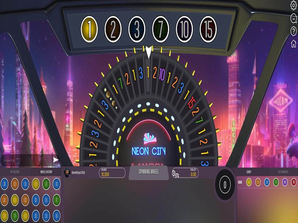 Neon City Wheel screenshot