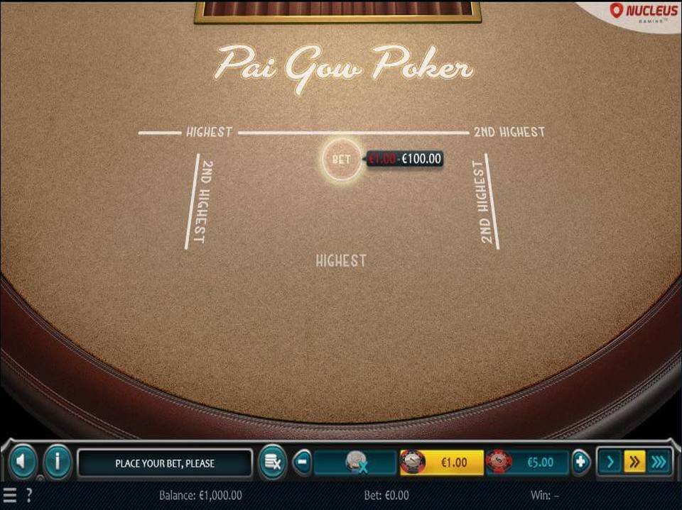 Nucleus Gaming Pai Gow screenshot