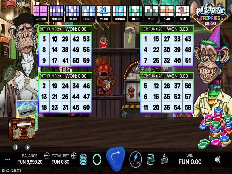 Paradise Trippies Bingo screenshot