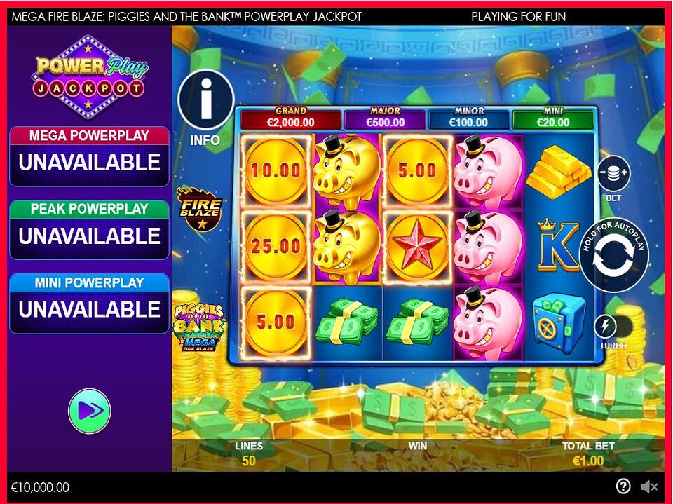 Piggies and the Bank PowerPlay Jackpot screenshot