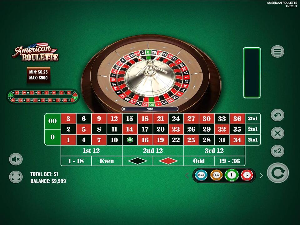 Platipus Gaming American Roulette screenshot