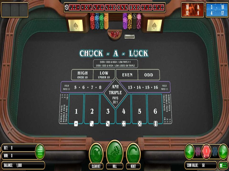 PlayPearls Chuck A Luck screenshot