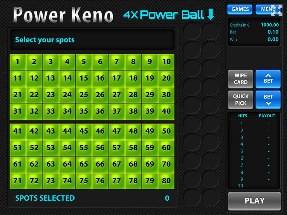 Power Keno screenshot