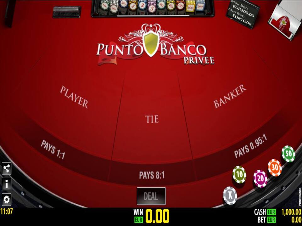 Punto Banco Privee screenshot