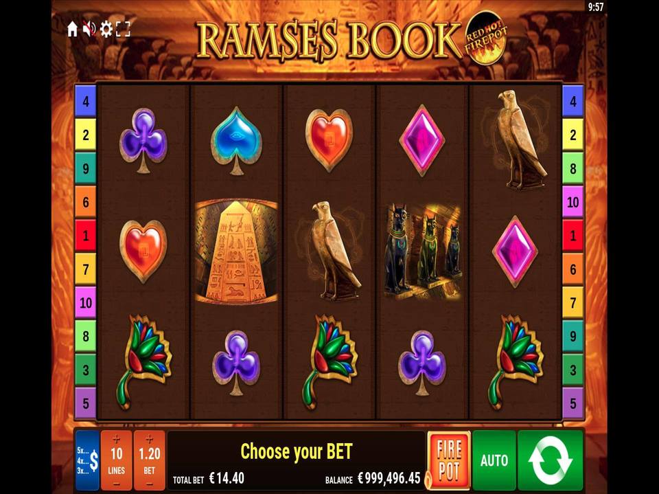 Ramses Book Red Hot Firepot screenshot