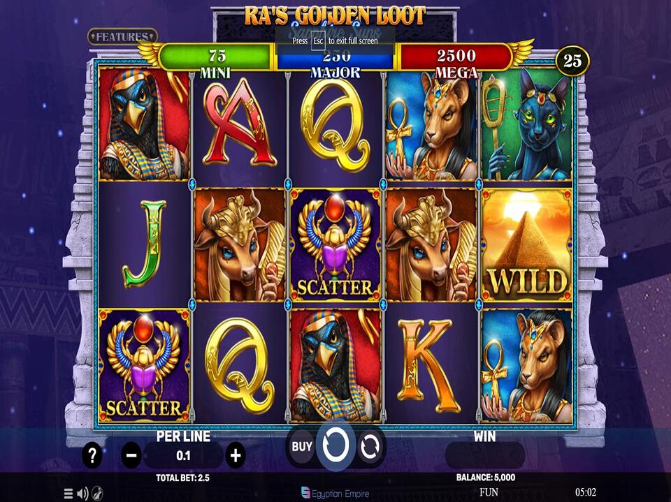 Ras Golden Loot Sapphire Suns screenshot