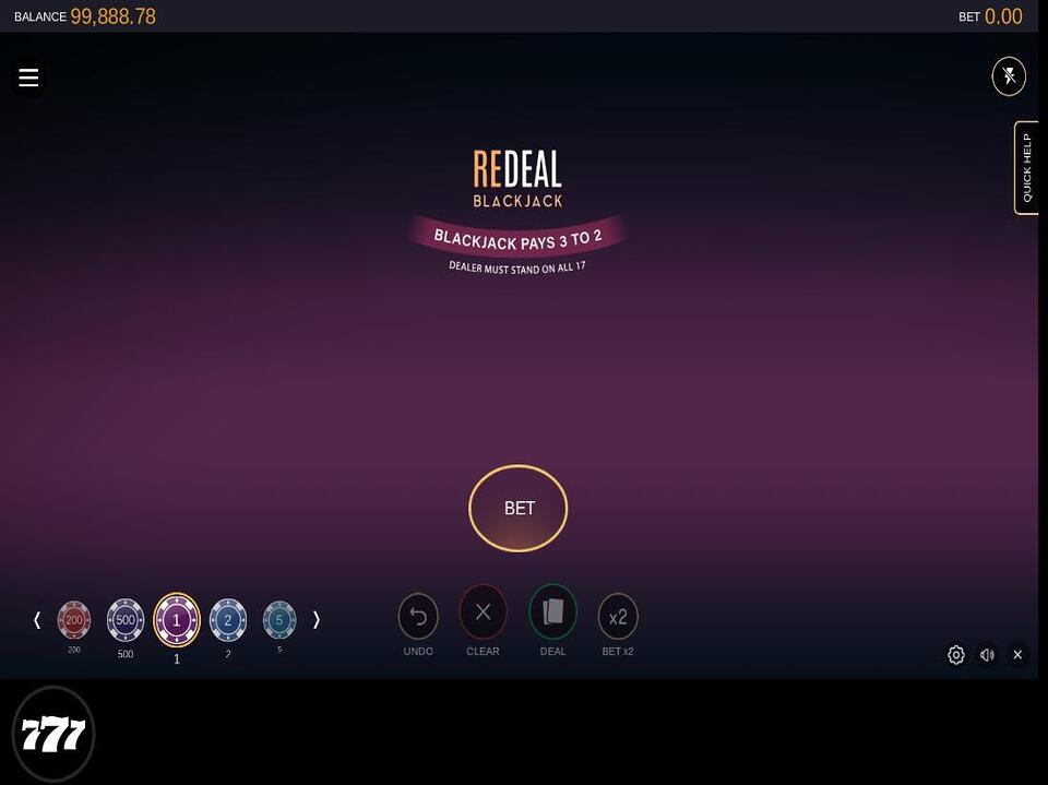 ReDeal Blackjack screenshot