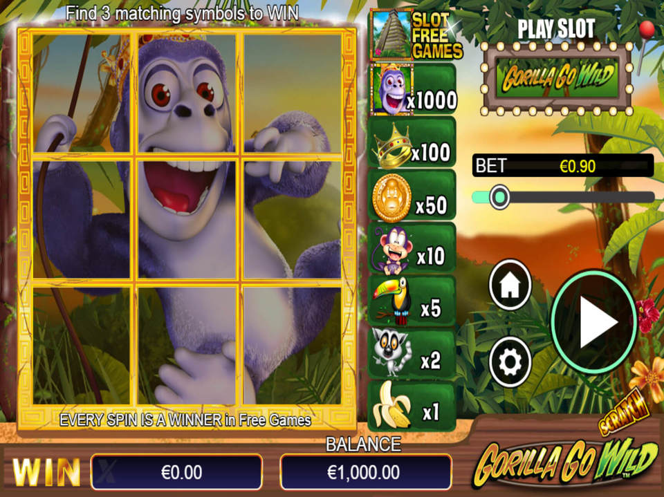 Scratch Gorilla Go Wild screenshot