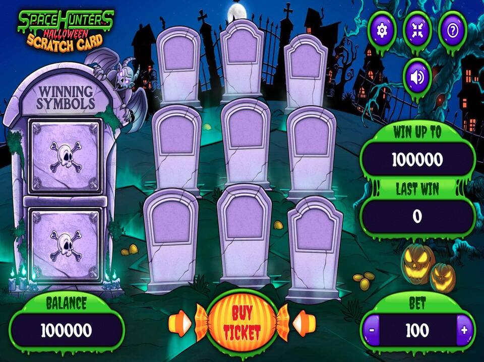 Space Hunters Halloween Scratch Cards screenshot