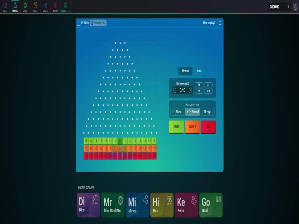 Spribe Plinko screenshot
