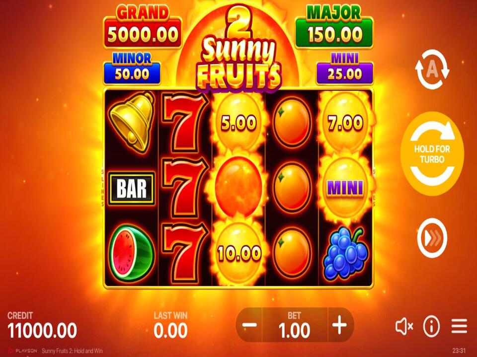 Sunny Fruits 2 Hold and Win screenshot