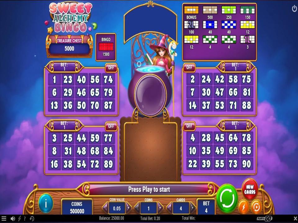 Sweet Alchemy Bingo screenshot
