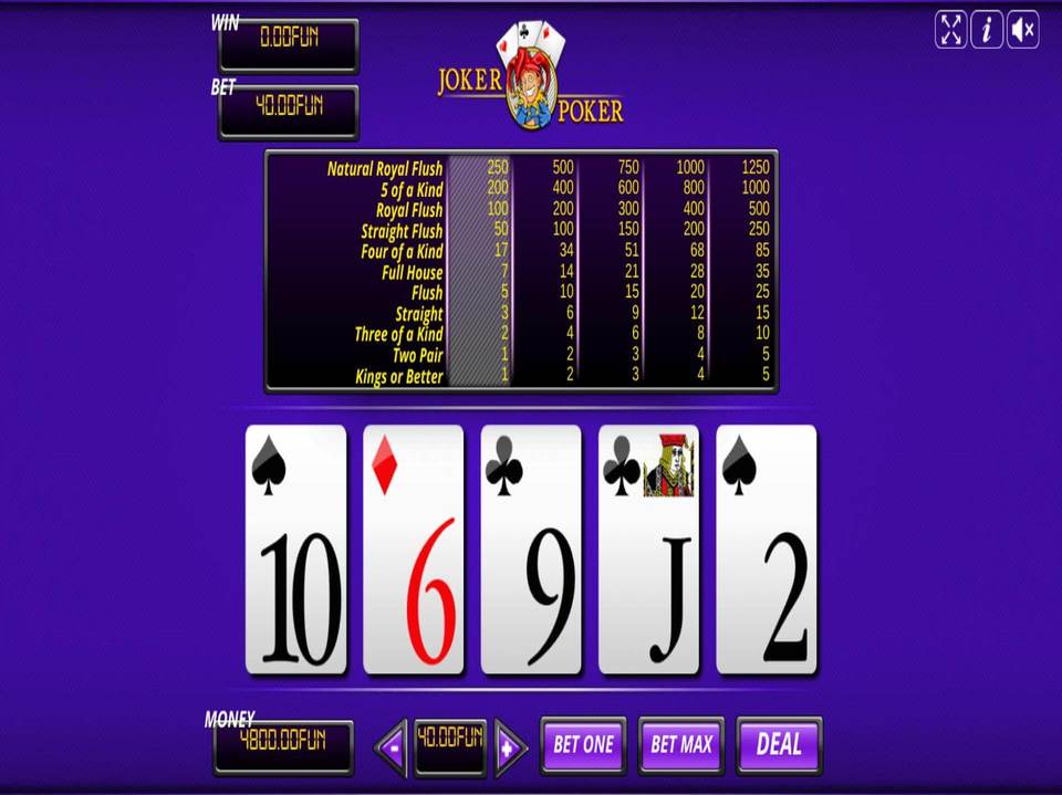 Urgent Games Joker Poker screenshot