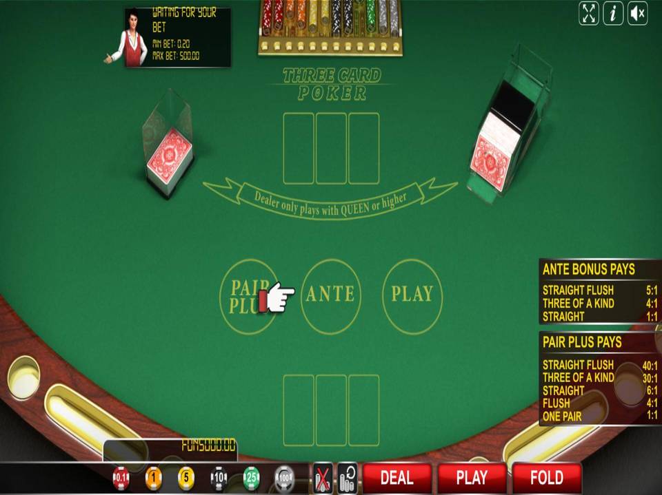 Urgent Games Three Card Poker screenshot