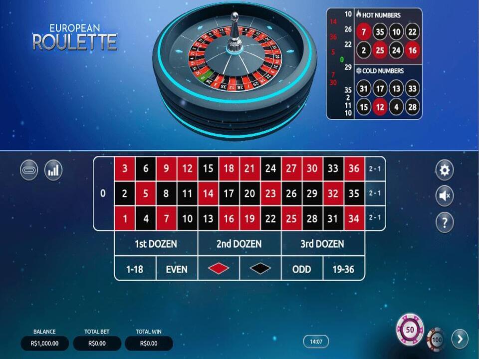 Vibra Gaming European Roulette screenshot
