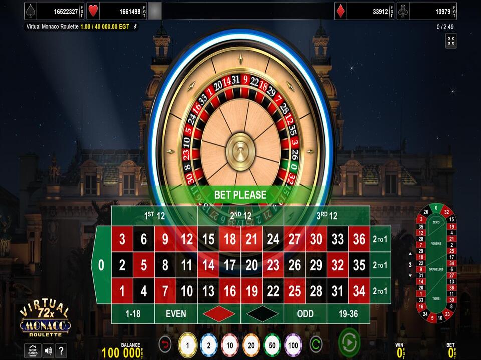 Virtual Monaco Roulette screenshot