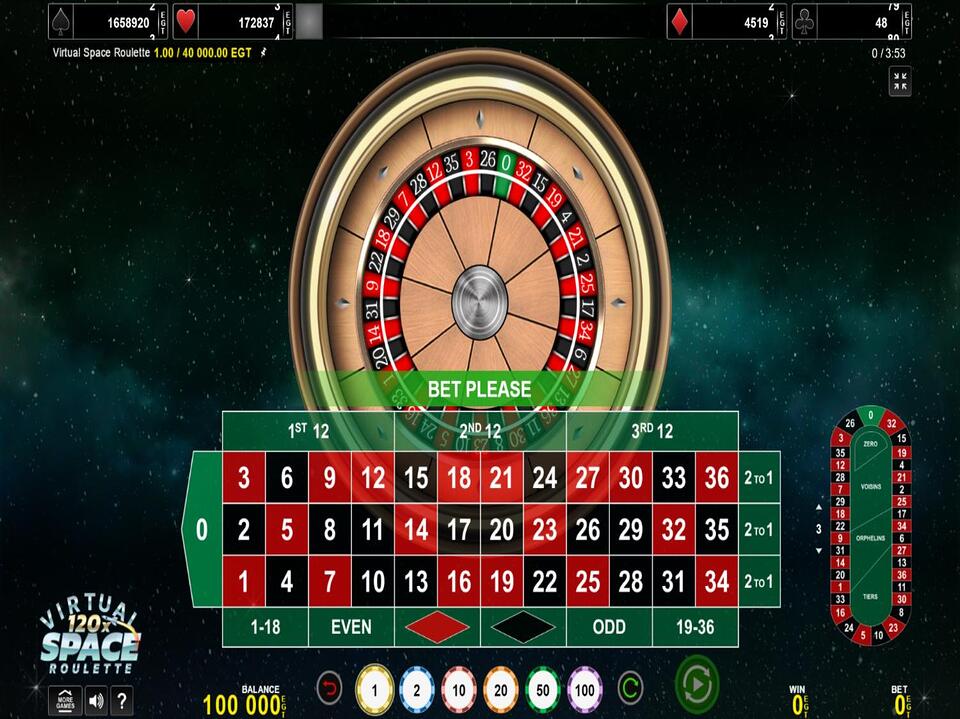 Virtual Space Roulette screenshot