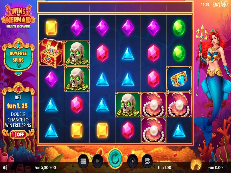 Wins of Mermaid Multi Power screenshot