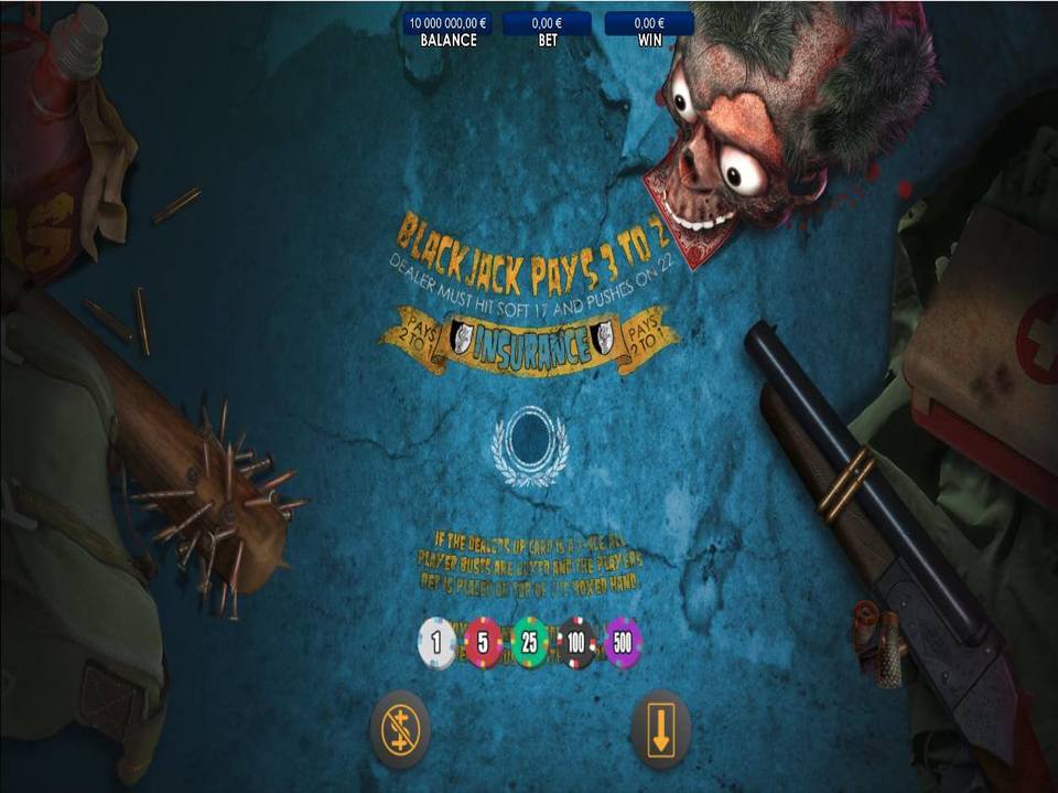 Zombie Blackjack screenshot