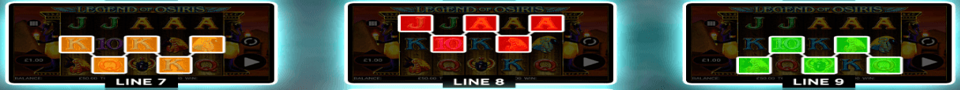 legend of osiris paylines 3