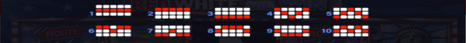 red white and win payline