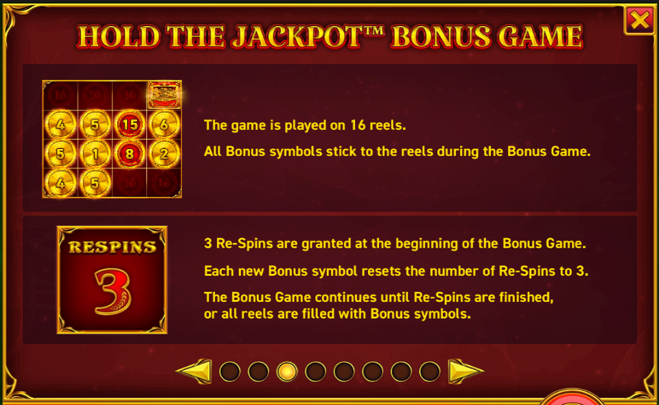 16 coins grand gold edition paytable 3