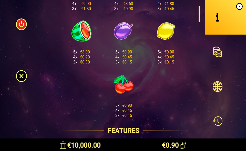 Play 5 Fruit Invaders by Amigo Gaming - Free Demo