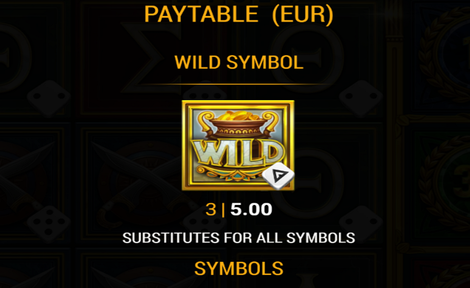 acropolis fortune dice paytable 1