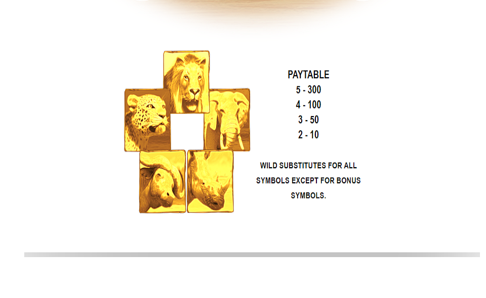 africa goes wild wild paytable 3