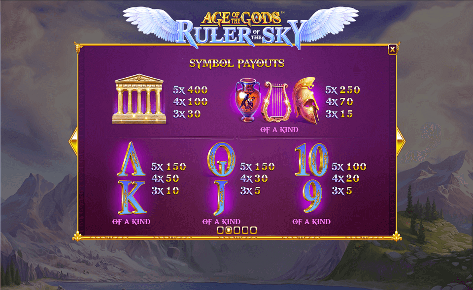 age of the gods ruler of the sky paytable2