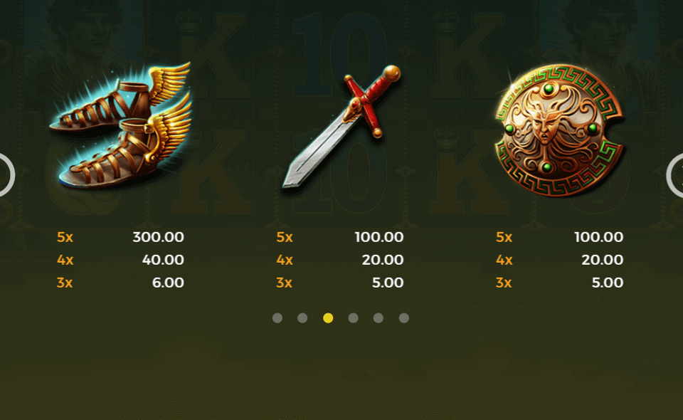 bally wulff medusas lair paytable2