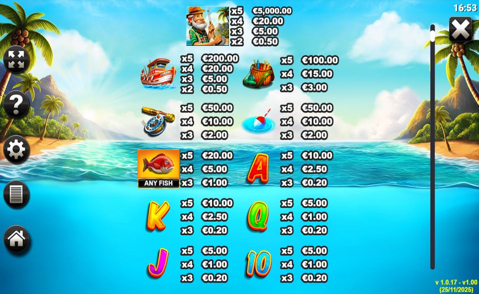 big game fishing bigger bites paytable 1