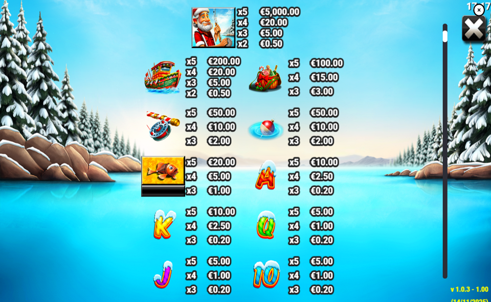 big game fishing christmas catch paytable 1