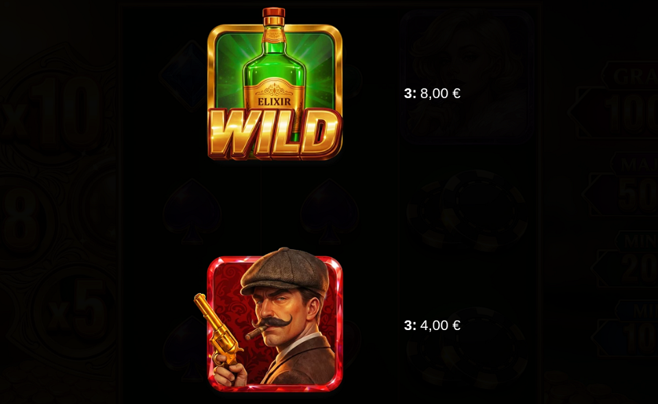 bonus bullets paytable 1
