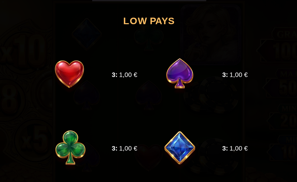 bonus bullets paytable 4