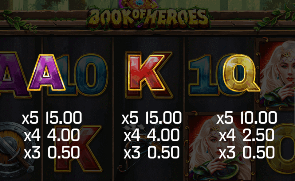 book of heroes paytable3