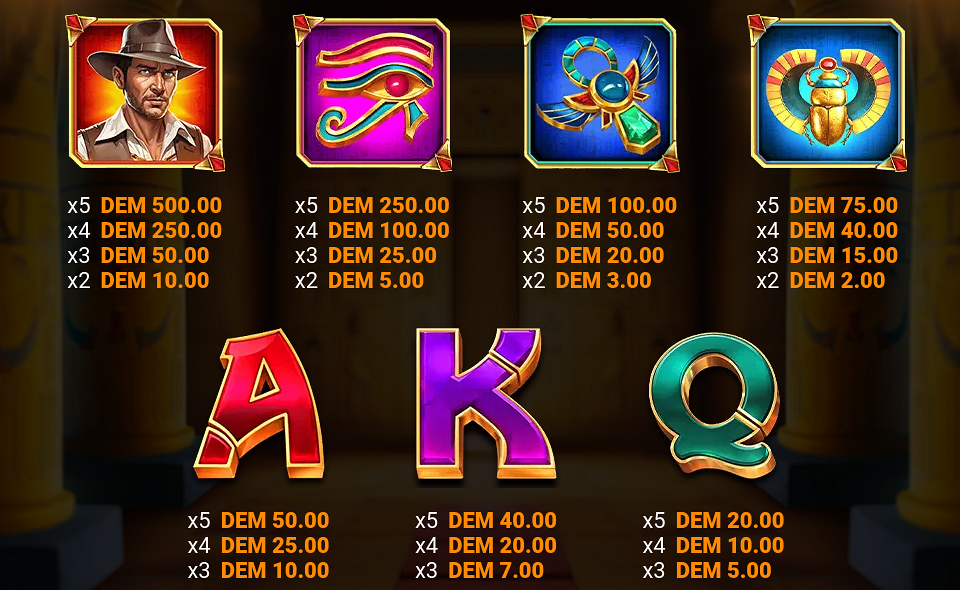 book of wealth 3 paytable 1