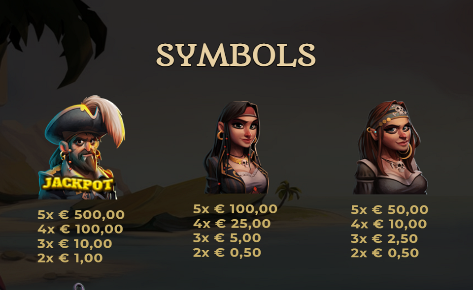 calico jack jackpot paytable 1