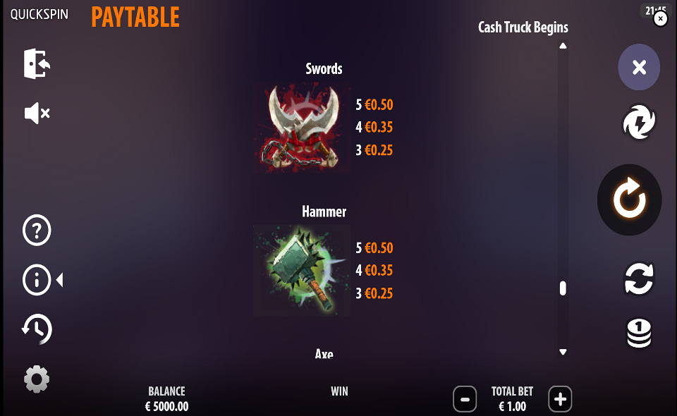 cash truck begins paytable 3