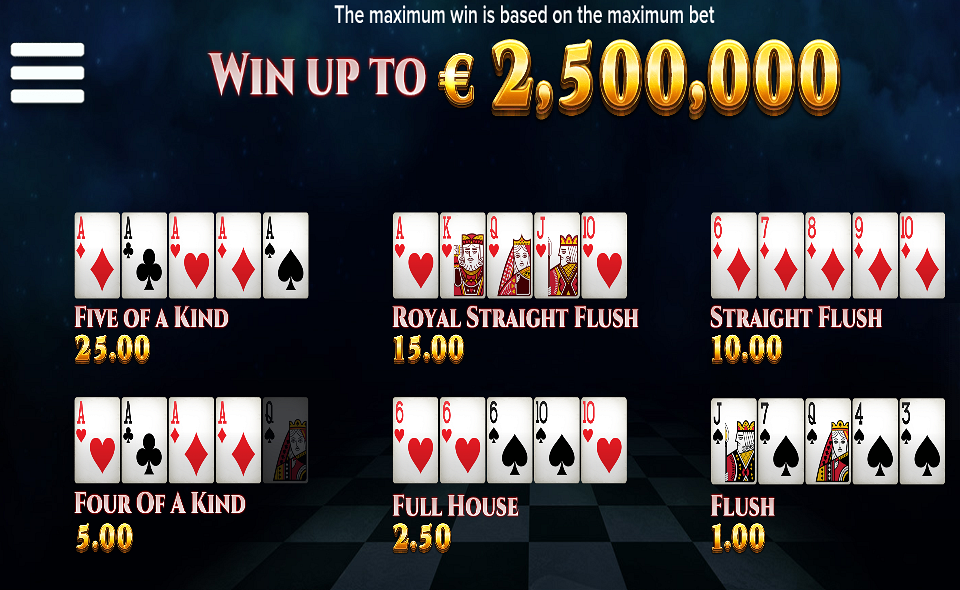 crescendo paytable 1