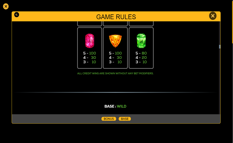 da vinci power bet paytable 2