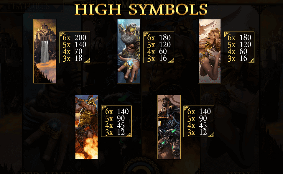 demi gods 2 expanded edition paytable 1