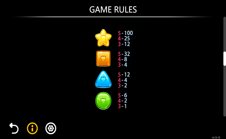 devil sugar paytable