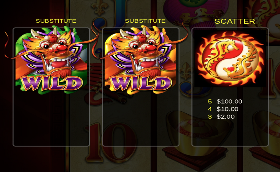 dragon line super paytable 6