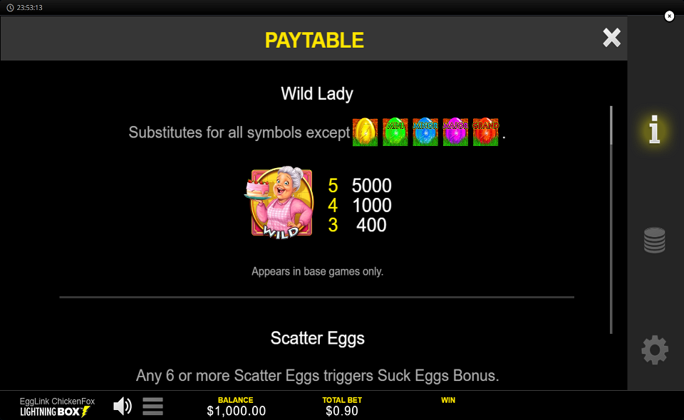 egglink chickenfox paytable 1