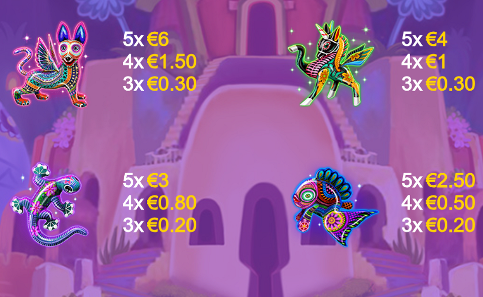 fiesta mistica cash collect and link paytable 1